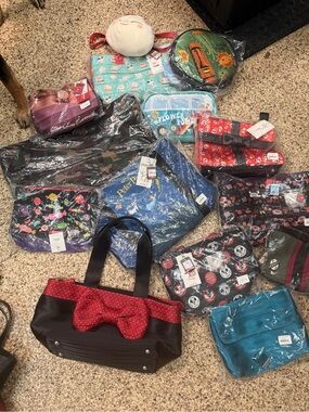 Lot of 21 Harveys & Loungefly bags: Coco, Disney, Star Wars, Beetle Juice & more